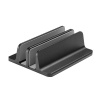 Desktop Double Adjustable Vertical Laptop Stand Holder - Silver Photo