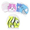 Bulk Pack x 5 Swim Cap Silicone Printed Photo