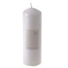 Bulk Pack x 4 Candle Pillar Round White 20x7cm Photo