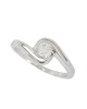 Miss Jewels 0.25ctw Split Band Twist Ring in 925 Sterling Silver Photo