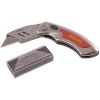 Tork Craft Knife Utility Red with 5 Spare Blades In Blister #3366A Photo
