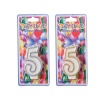 Bulk Pack x 6 Candles Birthday Large Number- 5 Silver & Gold Photo