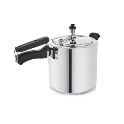 Aluminium Pressure Cooker with Inner Lid 7L Silver
