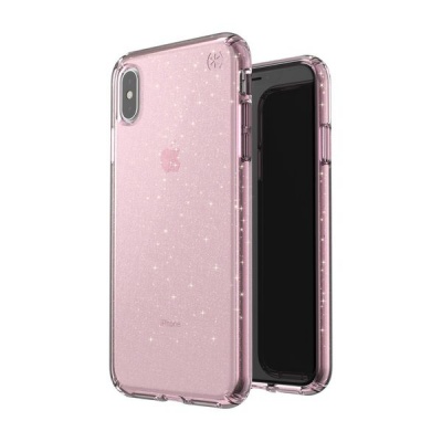 Photo of Speck iPhone XS Max Presidio Clear Glitter Case - Pink/Gold