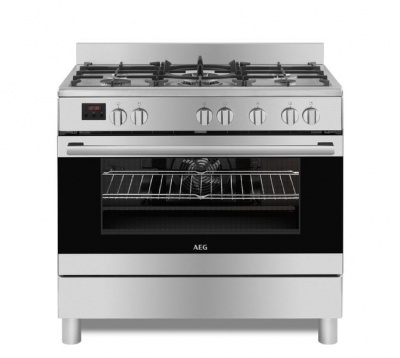 Photo of AEG 90cm Gas / Electric Free-Standing Cooker - 10369MM-MN