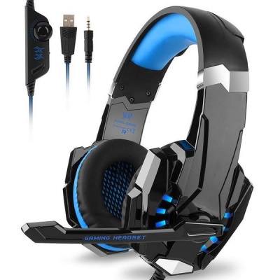 Photo of KOTION SWEG Gaming Headphones G9000 with Mic & LED Lights Aux 3.5mm - Blue