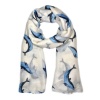 Lily and Rose Dolphin Scarf with Off-White Background Photo