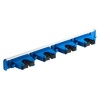Wall Mounted Mop Broom Holder With 4 Positions and 5 Hooks Photo