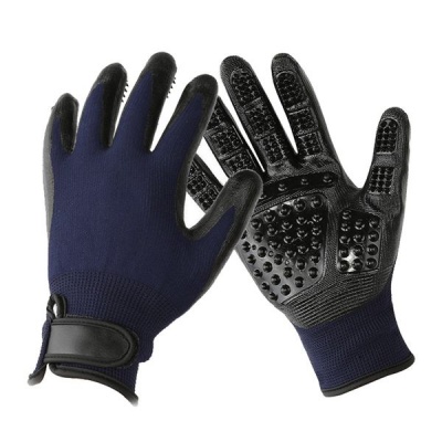 Photo of 1 Pair Pet Grooming Gloves - Blue