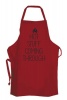 DSA Linen- 100% Cotton Slogan Apron - Red Photo
