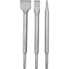 Tork Craft Sds Plus Chisel Set 3 piecese Pointed 14mm Flat 20mm Flat 40mm Photo