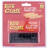 Tork Craft Letter Punch Set 8mm Black Finish Photo