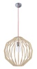 Polished Chrome Pendant with Wood PEN446 - Wood Photo