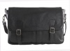 Kingkong Leather Elegant 15" Slim Messeger - Black Photo