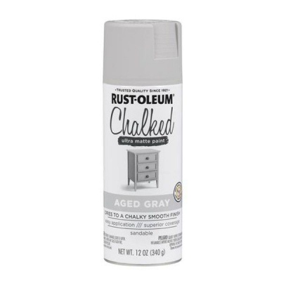 Photo of Rust Oleum Rust-Oleum Chalked Paint Spray Aged Grey 340g