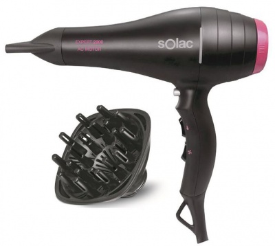 Photo of Solac Expert 2 Speed Hair Dryer - Black