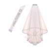 Bachelorette Hen Party - Bride to be sash & veil Photo