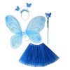 Blue Butterfly and Royal Blue Glitter Tutu Combo Photo