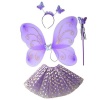 Purple Butterfly and Ribbon Trim Tutu Combo Photo