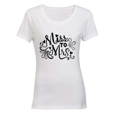 Photo of Miss to Mrs!! - Ladies - T-Shirt - White