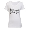 Drinking Wine - Feeling - Ladies - T-Shirt - White Photo
