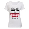 I Need My Glasses! - Ladies - T-Shirt - White Photo