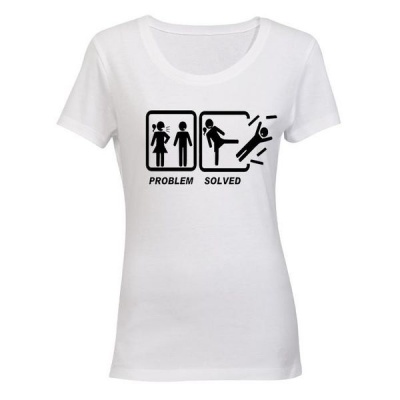 Photo of Problem Solved - Ladies! Ladies T-Shirt - White