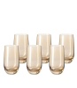 Leonardo Tall Drinking Glass Chestnut Brown SORA - Set of 6 Photo