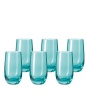 Leonardo Tall Drinking Glass Lagoon Blue SORA - Set of 6 Photo