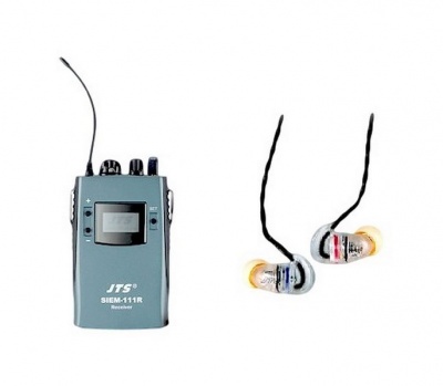Photo of JTS SIEM111R In-Ear Monitoring System Add-on Pack with Receiver and IE1