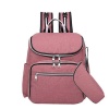 Fashion Baby Diaper Bag with USB Charging Port-Pink Photo