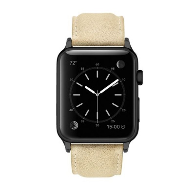 Photo of Apple Colton James Leather Strap for Black/Space Grey 38mm Watch - Black