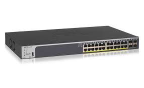 Photo of Netgear 28-Port Gigabit Ethernet PoE SMART SWITCH. 190W PoE Budget