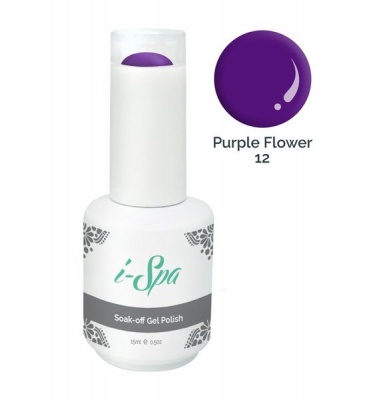 Photo of 15ml i-Spa Gel Polish - Purple Flower 12