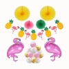 Tropical Luau Summer Flamingo Birthday Party Balloon DIY Decoration Set Photo