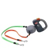 3 Meter Retractable Dual Double Pet Leash - Grey Photo