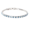 Civetta Spark Square Bracelet with Aquamarine Swarovski Crystal Photo