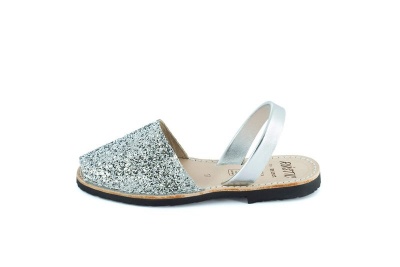 Photo of Glitter Silver Spanish Sandals