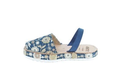 Photo of Nobuck Floral Spanish Sandals