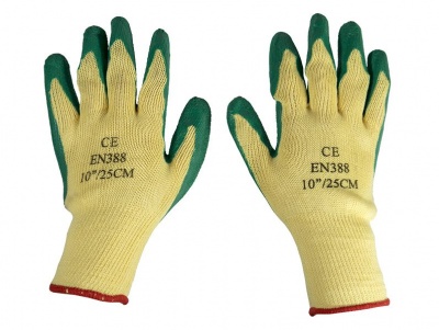 Photo of Grovida Firm Grip latex Dipped Gardening Gloves - Yellow/Green