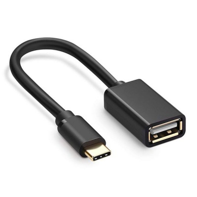 Photo of Raz Tech Cable Type C to USB OTG Adapter Connector - Black