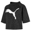 Puma Women's EVOSTRIPE Sweat T-Shirt - Black/Heather Photo