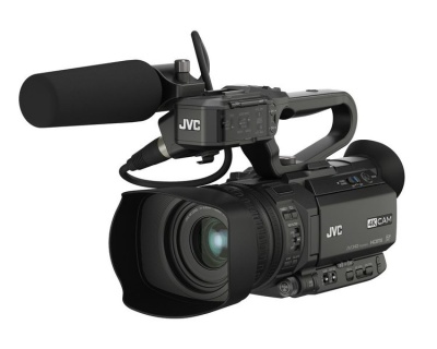 Photo of JVC GY-HM250E 4K Camera with Live Streaming & Built-in Overlay Graphics