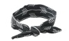 Soft Knot Headband - Black with White Arrows Photo