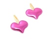Set of 2 Heart Hairclips - Hot Pink Photo