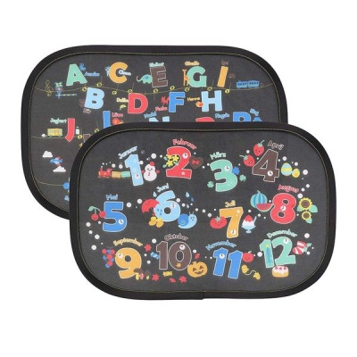 Photo of 2 pack Lovely Letters Car Sun Shade Cover for Kids