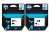 HP 123 Black Original Ink Advantage Bundle Photo