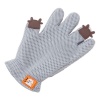 Cartoon Pet Grooming Glove - Gray Photo