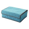24 Grid Bamboo Charcoal Storage Box Drawer Organizer - Blue Photo