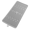 Foldable Creative Drain Silicone Drying Pad - Grey Photo